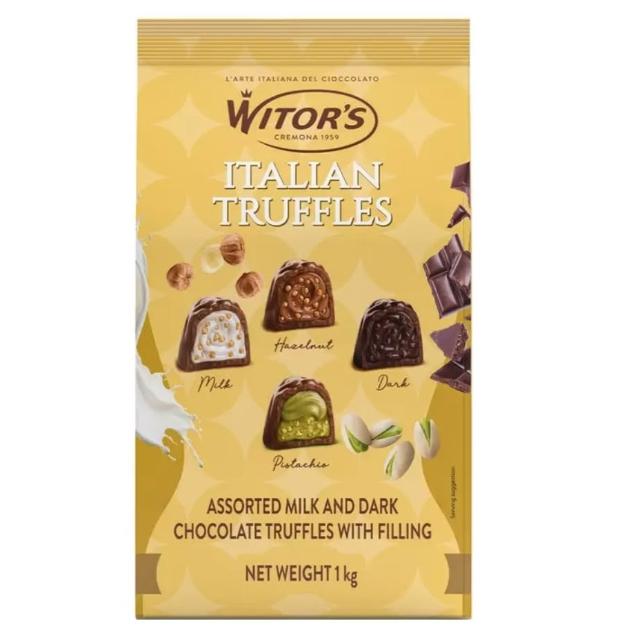 美式賣場Witor's 綜合含餡松露造型巧克力 1公斤#246280
