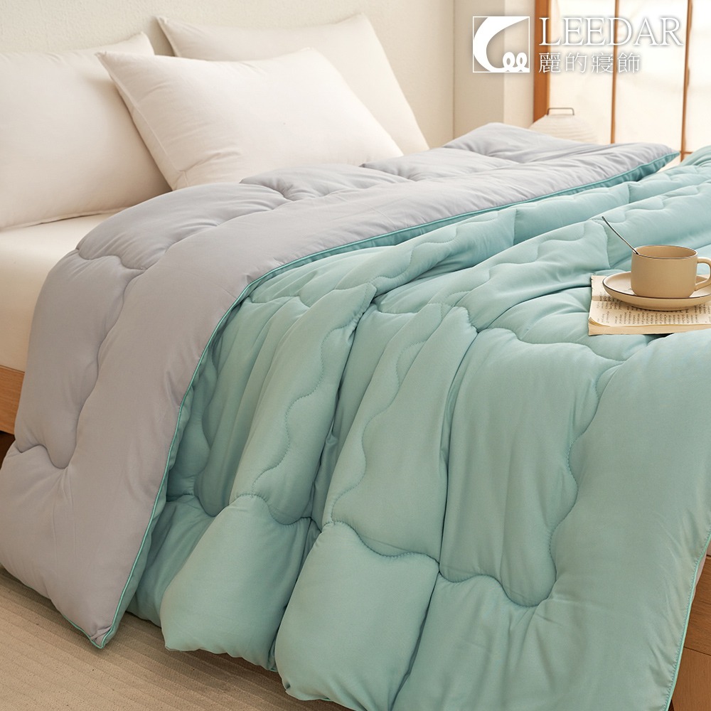 LEEDAR 麗的   遠紅外線發熱可水洗羽絲絨被(6*7尺/多色任選)
