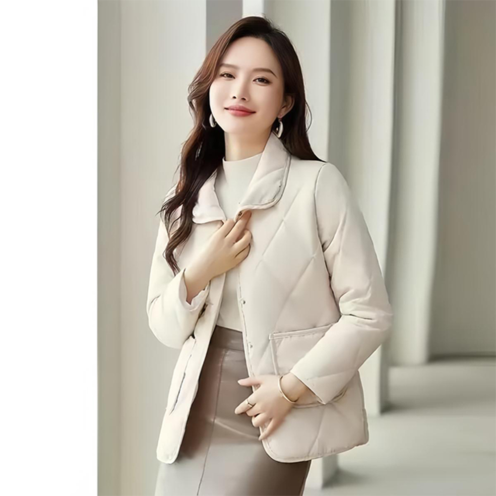 【韓國KW】韓國空運頂極海島輕薄羽絨顯瘦外套(保暖/升溫/羽絨棉/連帽/中長版)(下單後約14個工作日出貨)