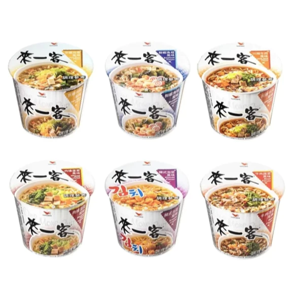 來一客 風味杯泡麵x12入/箱 任2箱(多口味)