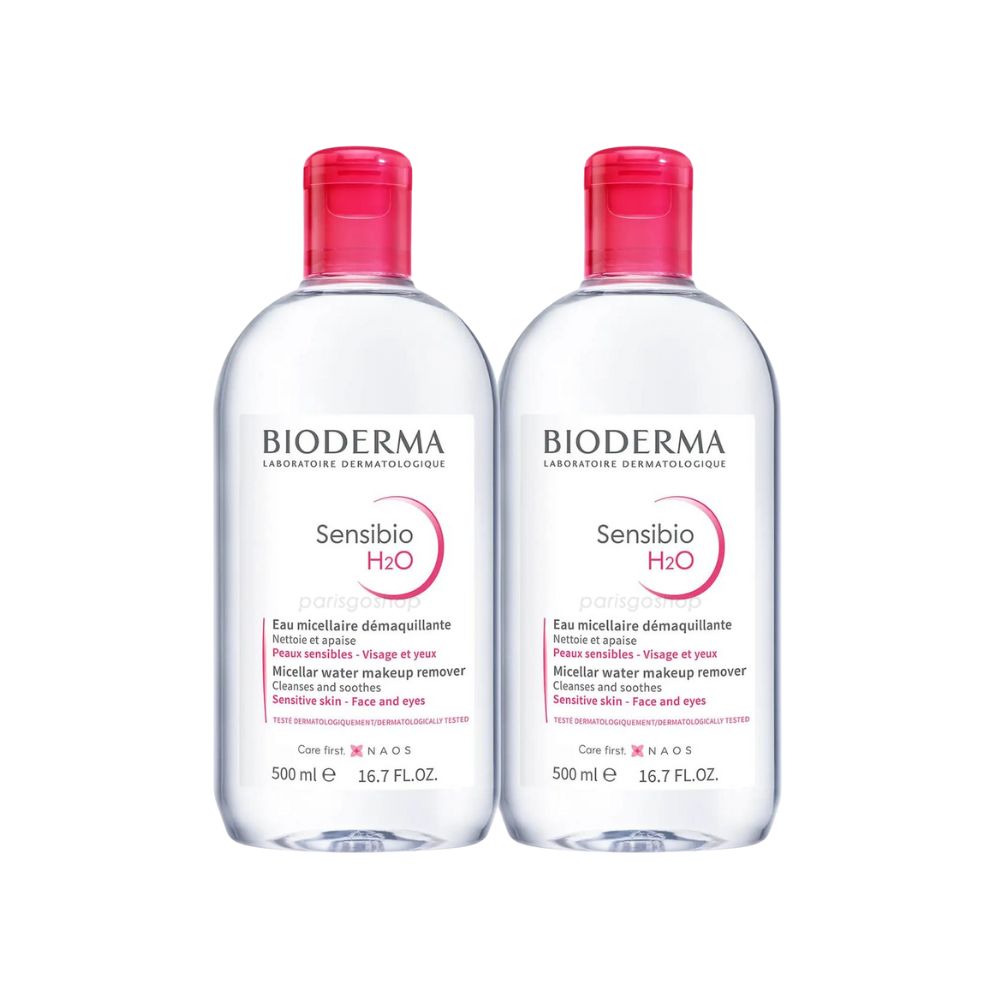 貝膚黛瑪 舒敏高效潔膚液 500ml Sensibio H2O 卸妝水 紅蓋 兩入組(國際航空版)
