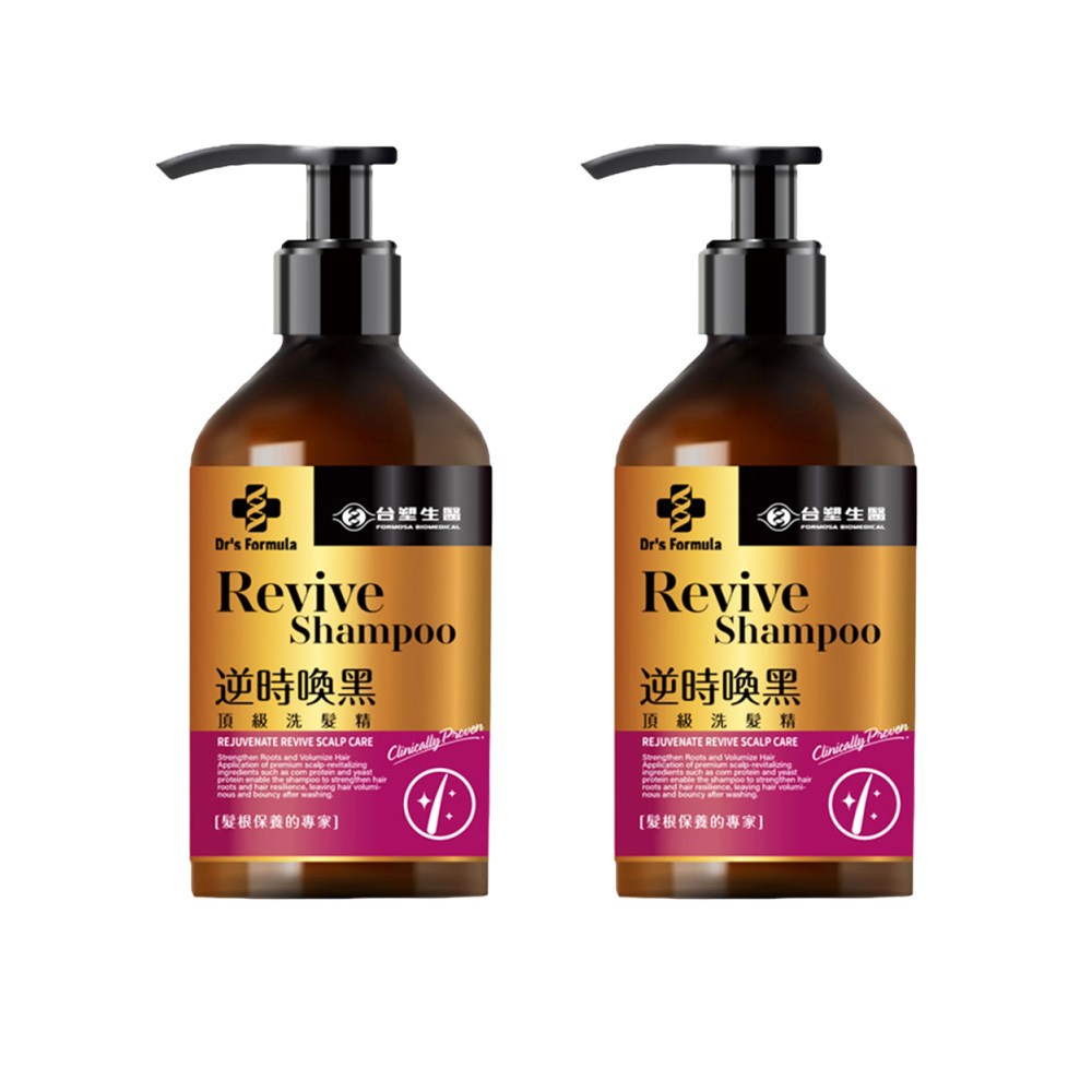 台塑生醫 Dr’s Formula 逆時喚黑頂級洗髮精500g 2入組