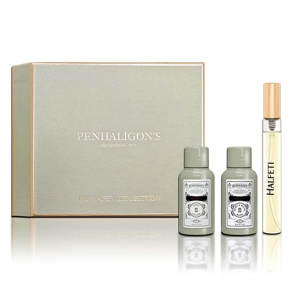 PENHALIGON'S 潘海利根 halfeti 黑玫瑰香氛禮盒(淡香精10ML+沐浴膠30ML+身體乳30ML)

