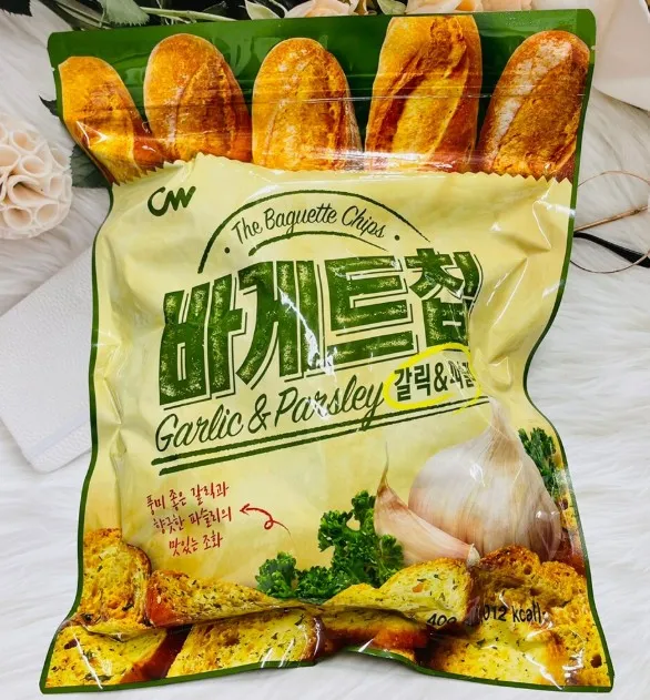 韓國CW 大蒜吐司餅400g 歡樂派對大包裝吐司餅乾大蒜風味餅乾- friDay購物