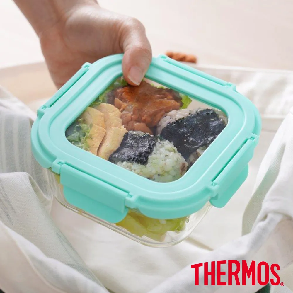 【THERMOS膳魔師】 耐熱玻璃保鮮盒520ml(Z-GFC520S-MNT)