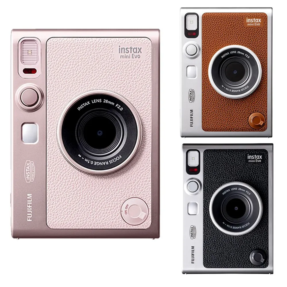 棕色 富士 FUJIFILM instax mini Evo 拍立得 公司貨 送專用束口袋+相冊