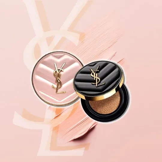 YSL 恆久完美霧光氣墊粉餅 SPF23/超模光感精華水氣墊 SPF50+/PA ++++(送禮 氣墊粉餅)