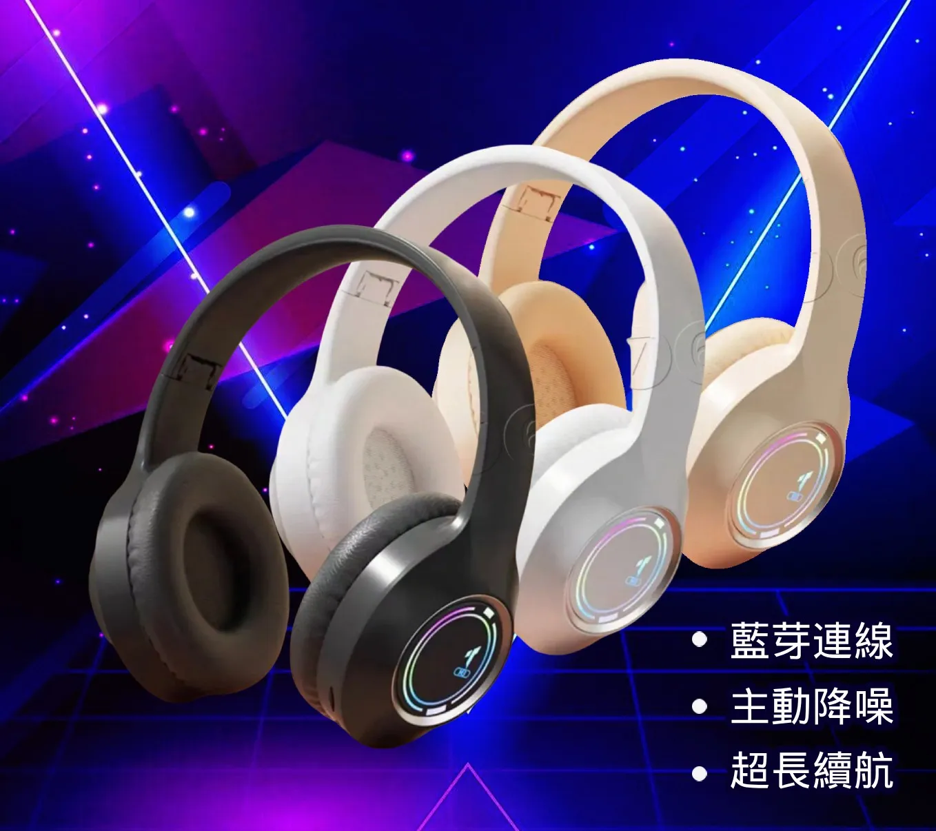 【五七】耳罩式耳機 全罩式耳機 藍芽連線 主動降噪 可折疊 可通話 超長續航耳罩耳機 頭戴式耳機 高音質重低音耳機