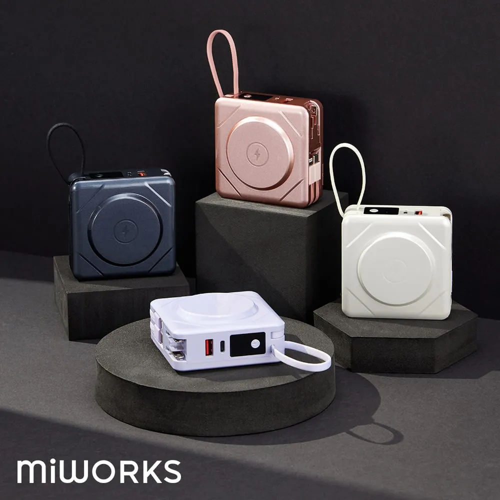 【米沃】七合一 無線磁吸快充行動電源PRO