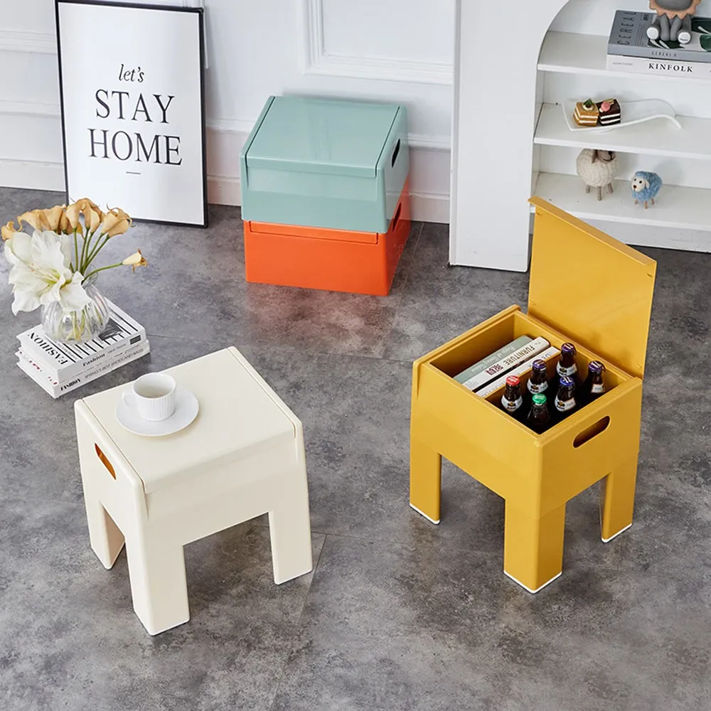 【AOTTO】簡約創意可收納防滑椅凳