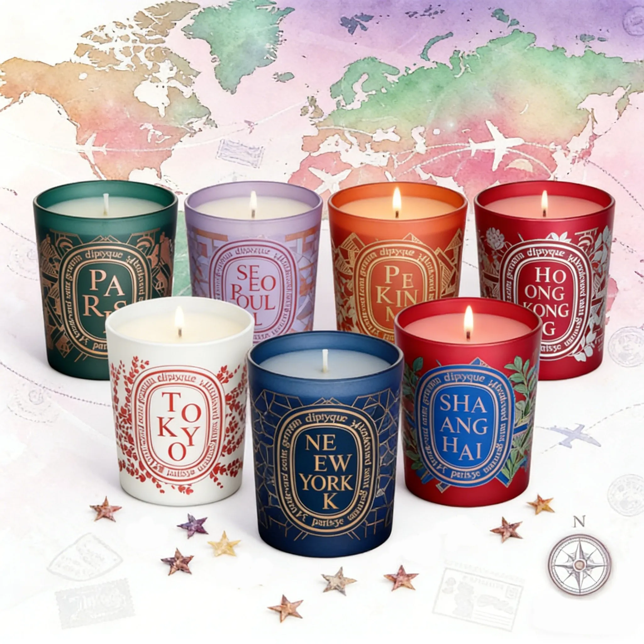 Diptyque 城市限定香氛蠟燭190g 首爾/東京/上海/紐約/北京/香港/巴黎 