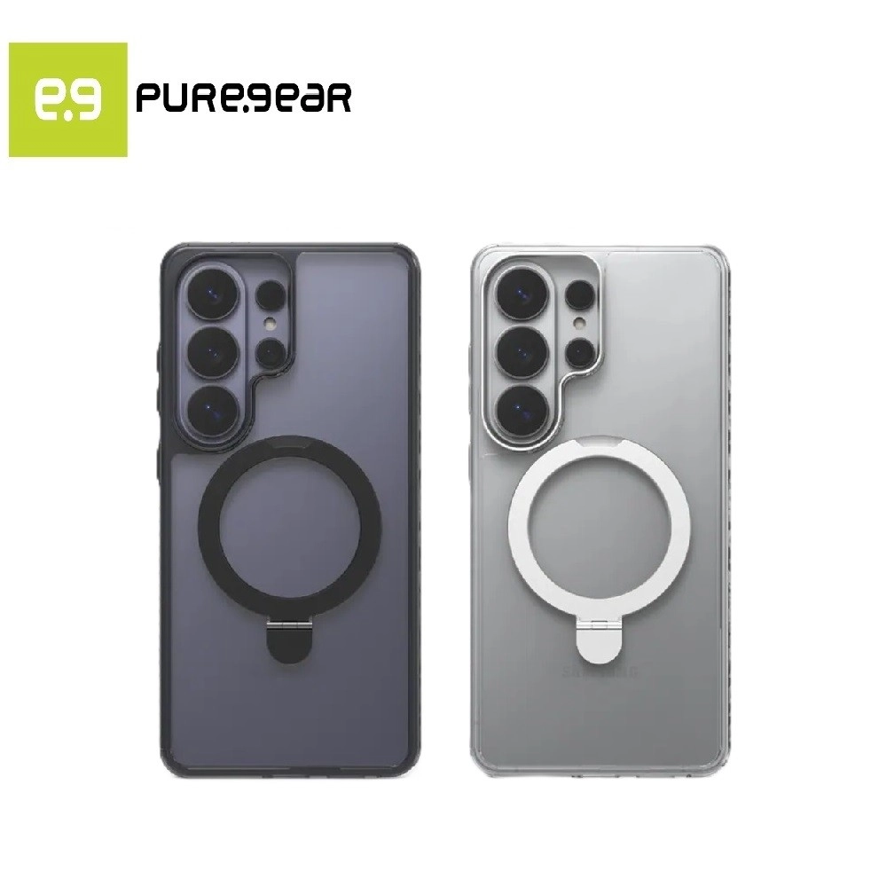 【Puregear】 普格爾 Samsung Galaxy S26 Ultra 冰鑽MS支架防摔保護殼 閃銀